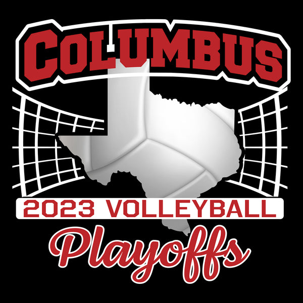 2023 Columbus Volleyball Playoff Tri Blend Shirt