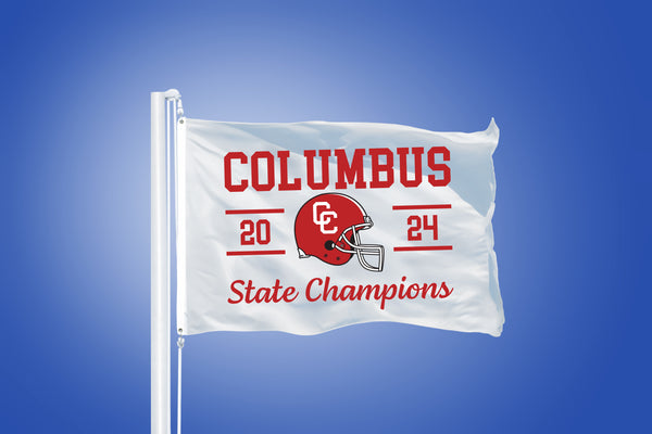 2024 Columbus Football State Championship Flag