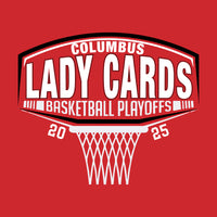 2025 Columbus Lady Cards Basketball Playoff Short Sleeve Drifit Shirt