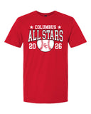 2026 Columbus Little League Baseball All Star Comfort Colors Shirt
