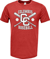 2024 Columbus Baseball Short Sleeve Triblend Shirt