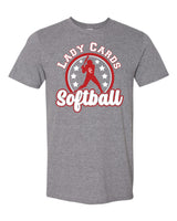 2024 Columbus Softball Grey Girl Short Sleeve Cotton Shirt
