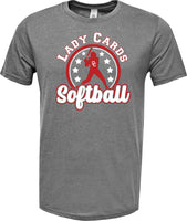 2024 Columbus Softball Grey Girl Short Sleeve Triblend Shirt