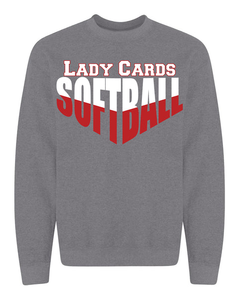 2024 Columbus Softball Grey Words Crewneck Sweatshirt