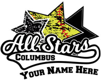 2024 Columbus Little League Softball All Star Window Decal