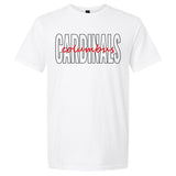 Cardinals Stencil Columbus Cursive Drifit Shirt