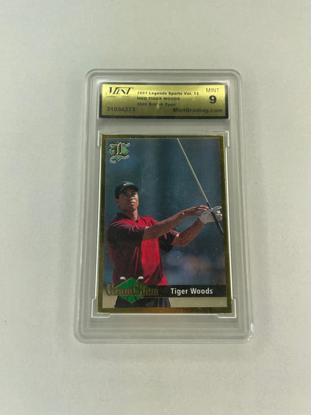 2001 Legends Sports Vol. 13 Tiger Woods 2000 British Open MINT 9