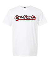 Cardinals Bubble Font Short Sleeve Shirt