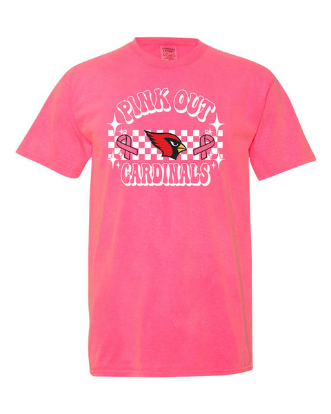 2023 Comfort Colors Checkered Pink Out Shirt
