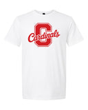 Cursive Cardinals Big C Bella Canvas Triblend Shirt