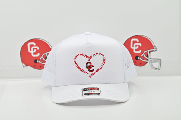 Baseball/Softball Heart Seams Hat