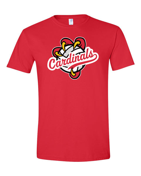 Red Cardinal Claw Volleyball Shirt