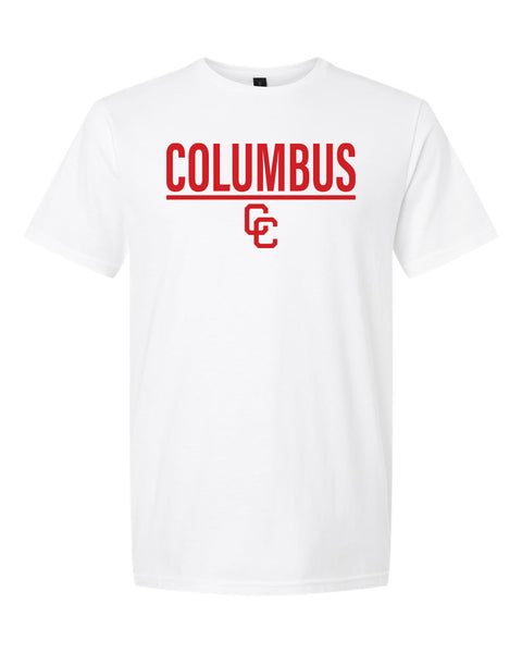 Columbus over CC White Shirt