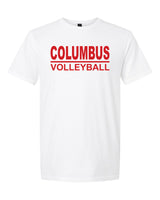 Columbus over Volleyball White Shirt
