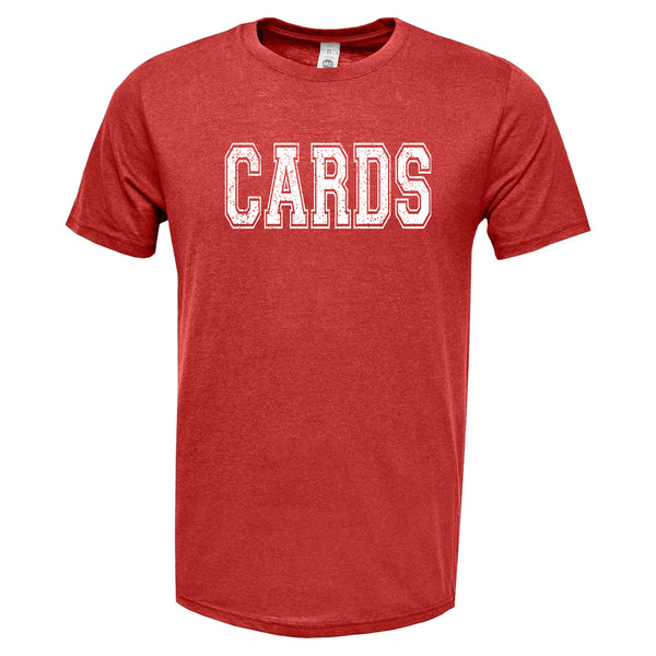 Distressed Cards Red Triblend