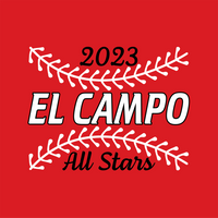 2023 El Campo 11U Baseball All Star Red Shirts