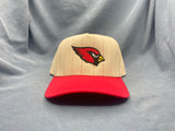 Natural w/Red Pinstripe Trucker Hat