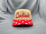 Natural w/Red White Polka Dot Trucker Hat
