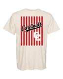 Cardinals Stripe Design Natural Shirt