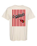 Cardinals Stripe Design Natural Shirt