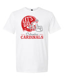 Lets Go Columbus Cardinals Football Helmet Comfort Colors Shirt