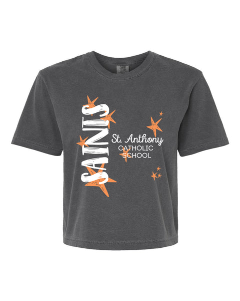 Adult St. Anthony Comfort Colors Pepper Boxy Shirt