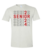 Senior 2024 Stacked White Triblend Shirt