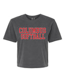 2026 Columbus Softball Womens Boxy Top Tee