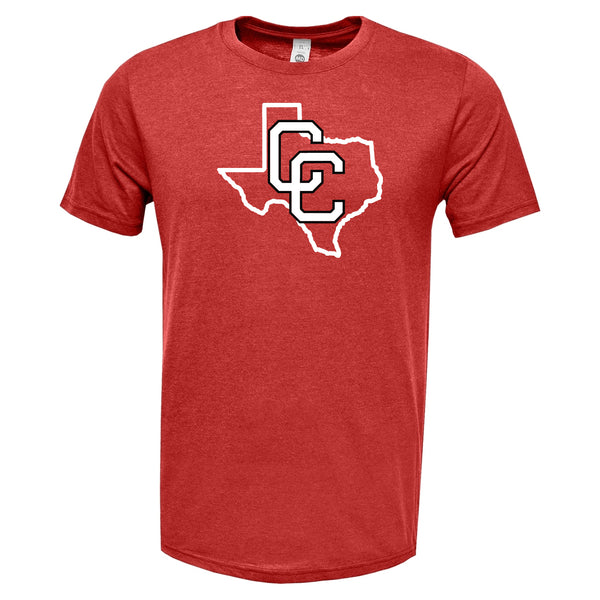 Texas CC Red Triblend Shirt