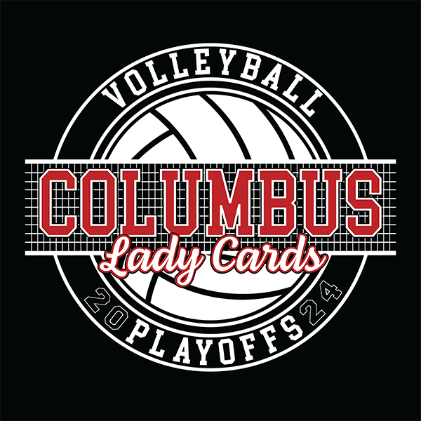 2024 Columbus Volleyball Playoff Long Sleeve Tri Blend Shirt