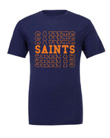 SAINTS Short Sleeve Cotton Shirt with Roster