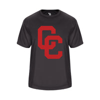Youth Vent Back Graphite Shirt with Red CC