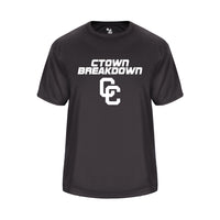 CTOWN BREAKDOWN Youth Vent Back Graphite Shirt with White CC Logo