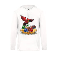 White Hoodie with Cardinals District Rivals Logo