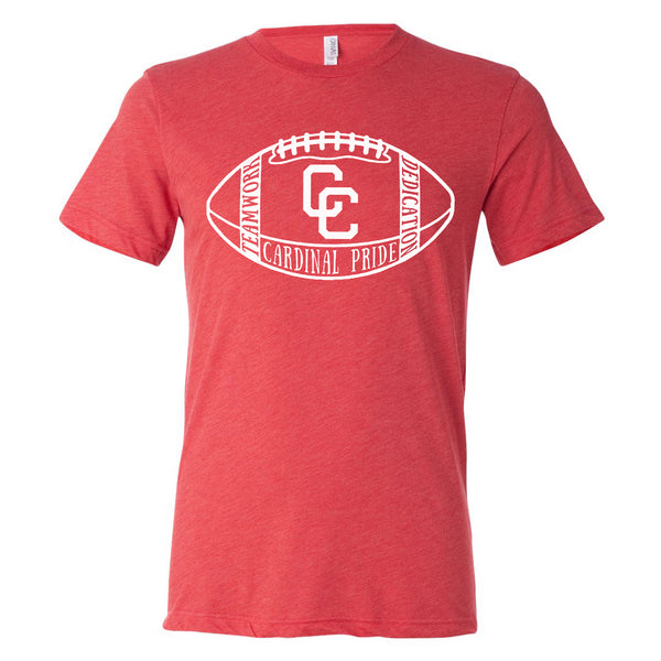 Columbus Cardinals Football Youth Tri Blend Shirt