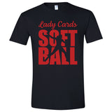 Lady Cards Softball Silhouette