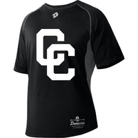 Black DeMarini's CC Short Sleeve Men's Shirt with White CC Logo