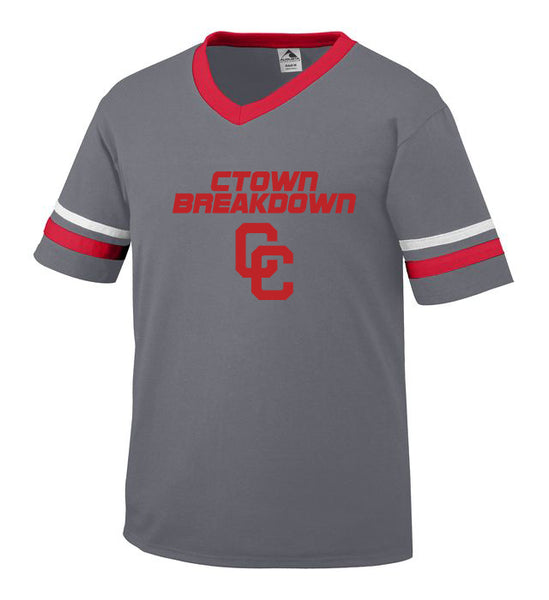 Youth Graphite Jersey with Red CTOWN BREAKDOWN CC Logo