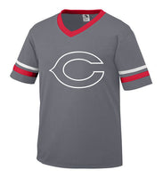 Youth Graphite Jersey with White Little League C Logo