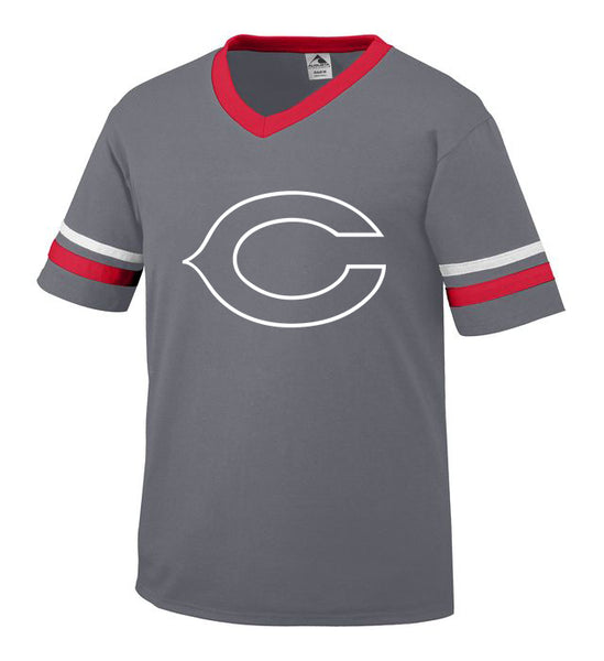 Graphite Jersey with White Little League C Logo