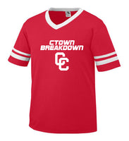 Youth Red Jersey with White CTOWN BREAKDOWN CC Logo