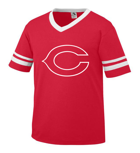 Youth Red Jersey with White Little League C Logo