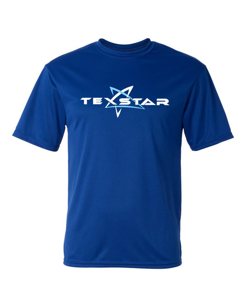 Texstar Royal Blue Drifit Short Sleeve Shirt