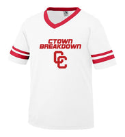 White Jersey with Red CTOWN BREAKDOWN CC Logo